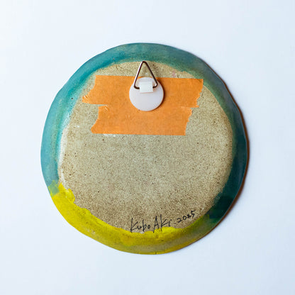 久保晶 | 絵皿「晴れの教会」