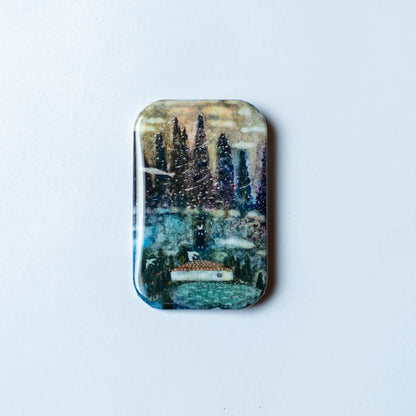 久保晶 |「湖のほとり」缶バッジ