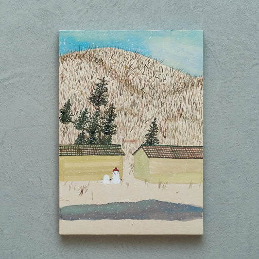 久保晶 | 霜枯れの雪