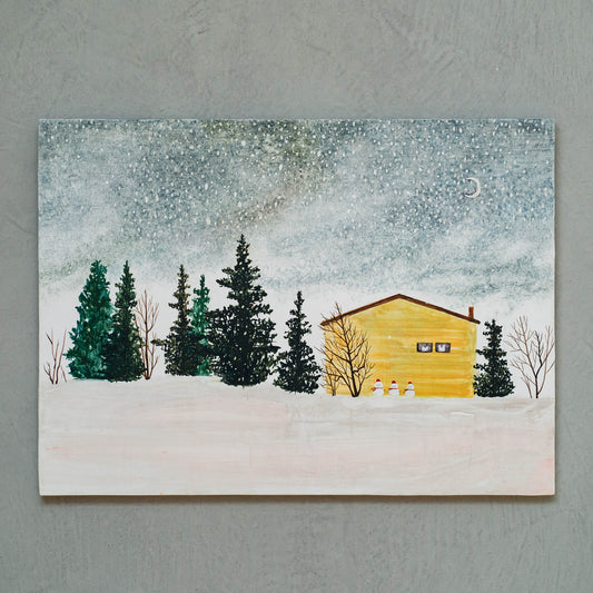 久保晶 |月夜の雪