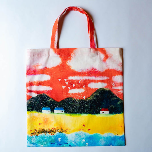 久保晶 |「夕立の空」トートバッグ